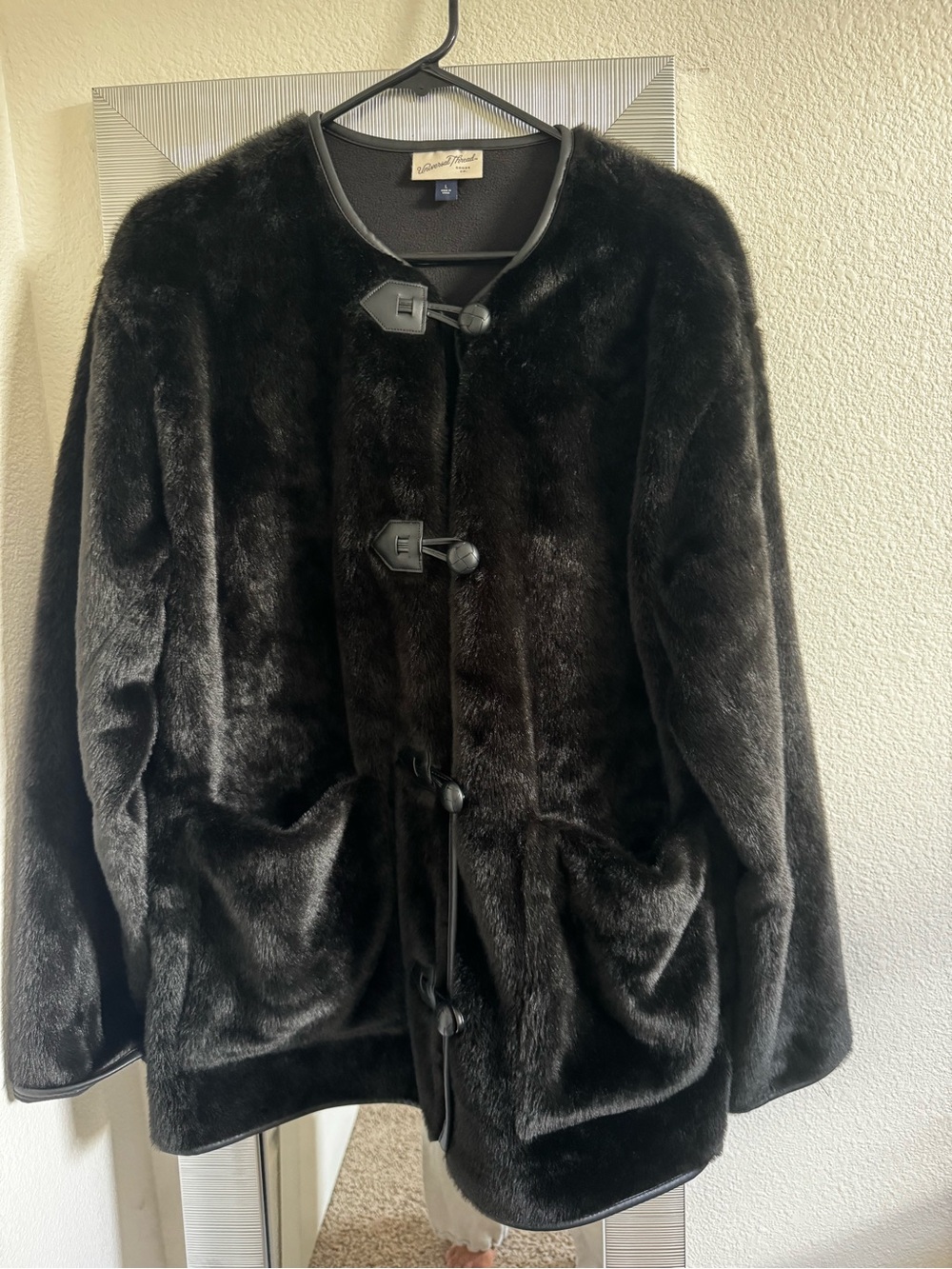 Classic Black Faux Fur Coat Target